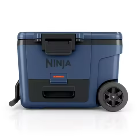 Cooler for the Beach, Camping, Picnics More: FrostVault 45QT Cooler with Wheels, Lakeshore Blue, Ins