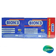 Bion 3 Probiotic Multivitamins Minerals - 2 x 60'S FREE 24 Tablets