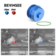 BEVINSEE Aluminum Engine Oil Filter Housing Caps For BMW E90 E92 E93 M3 For BMW S65 V8 Engine 2007-2