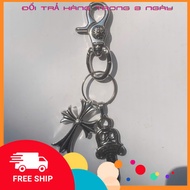 Móc khoá Chrome Heart Cross x Dagger  mạ bạc 925 fullbox