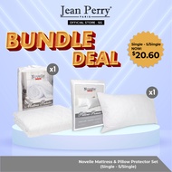 (Bundle Set 005) Novelle Mattress Pad I Pillow Protector