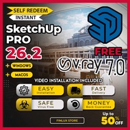 [SELF REDEEM] SketchUp Pro 2026 v26.2 FREE Vray 7.0 | LayOut | Style Builder Latest Lifetime For Win