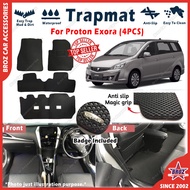 FOR PROTON EXORA CarMat Trapmat Carpet Kereta Karpet Floormat Customize Car Floor Mat Black With Red