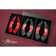 VW Volkswagen Golf MK7 / MK7.5 GTI R Real Carbon Fiber Paddle Shift Red Black Forged