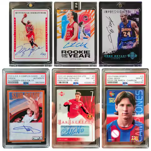 PANINI DIY homemade Jordan Messi Ronaldo Kobe Peppa Books Caitlyn Clark Autographed Rated Trading Ca