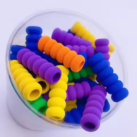 Pen Sleeve 10pcs Comfortable Sponge Pen Gripper Ergonomic Soft Texture Anti-slip Pen Grip Pen Sleeve