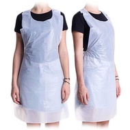 (20PCS) DISPOSABLE PLASTIC APRON / APRON PLASTIK PAKAI BUANG / HDPE DISPOSABLE APRON / 围裙