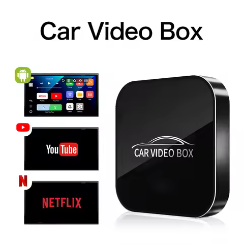 Wireless CarPlay Android Auto Netflix YouTube Video Box 2 in 1 AI Box Usb Car Play Adapter Universal