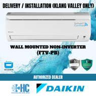 DAIKIN Wall Mounted 1hp/1.5hp/2hp/2.5hp Non-Inverter FTV28/35/50/60PB (WIFI) ***KLANG VALLEY ONLY***