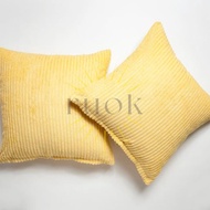 Ruok.id - BEAUTIFUL SOFA CUSHION COVER MADE IN YELLOW CORDUROY ON SHOPEE (SIZE 30x30 35x35 40x40 45x