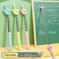 CHILDJOYLYN Teaching Pointer, Finger Design Stainless Steel Finger Reading Sticks, Professional Tele