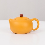 หม้อทรายสีม่วงดินเผาสีทองวาดด้วยมือหม้อต้มชาแร่ดิบ Xishi