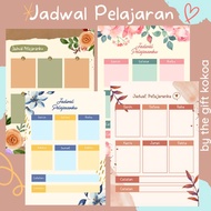 (PART 2) Print Children's School Lesson Schedules School Timetable/