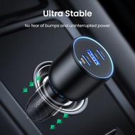 UGREEN EC705 FAST CAR CHARER 130W DUAL USB-C PD + USB-A  130W/ PD 3.0+QC 4.0/ SUPPORT SAMSUNG 45W/HU