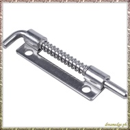 [S D K G] Hardware Spring Loaded Metal Security Barrel Bolt Latch 3.5" Long Silver Tone
