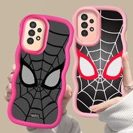 MERAH D-27 Spiderman Pink red Casing for Samsung Galaxy A36 A26 A56 S25 Ultra 5G black