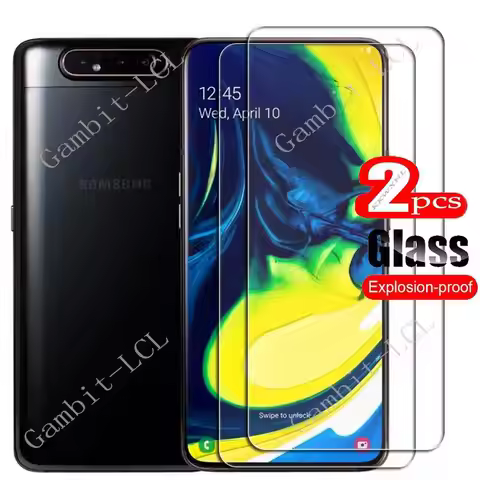 2PCS FOR Samsung Galaxy A80 6.7" Tempered Glass Protective ON SamsungGalaxyA80 GalaxyA80 SM-A805F Sc