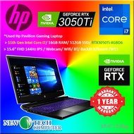*Used HP Pavilion Gaming 15 Purple Laptop 11th Gen i7 16GB RAM 512GB SSD NVIDIA GEFORCE RTX3050Ti 1 Yr Warranty