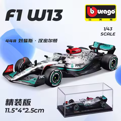 Bburago Alloy Car Model For Collector Bburago1:43 Mercedes Benz W13 F1 Formula Cars Alloy Car Model 