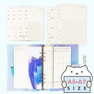 กระดาษรีฟิล 6 รู เรียบๆมินิมอล Minimal Planner Refill Paper A5/A6/A7 by mimisplan