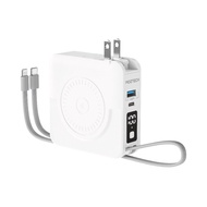 [MOZTECH] Universal Charger Pro Multifunctional Five-In-One Power Bank-White TAAZE Reading Book Life Online Bookstore