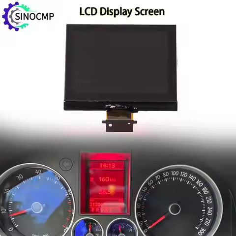 LCD Display Screen A2C00043350 For VW Magotan Golf V Passat B6 Tiguan Jetta SKODA VDO Instrument Gro