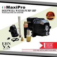 Maxipro Deepwell Water Pump 1Hp With Injector And Adapter ITALY Packer Type Deep Well