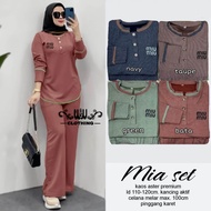 MIU SET/SETELAN BLOUSE WANITA JUMBO/KAOS ASTER PREMIUM LD 110 CM FIT XXL