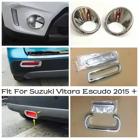 Front Rear Fog Lights Frame / Stoplight Brake Lamps Decoration Cover Trim For Suzuki Vitara Escudo 2
