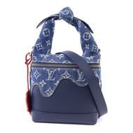 LOUIS VUITTON NIGO Monogram Denim Cruiser金扣手挽肩背兩用袋