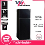 Sharp 440L Bespoke Refrigerator 2 Door/Peti Ais 2 Pintu Inverter (SJP498GK) Peti Sejuk/Fridge/冰箱