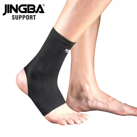 JINGBA SUPPORT 1 PCS Dropshipping Black Nylon Compression Ankle Brace Support Protector Outdoor Spor