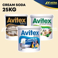 SRY01 CAT TEMBOK AVITEX 25 KG PAIL CREAM SODA Y2-005 / AVITEX INTERIOR