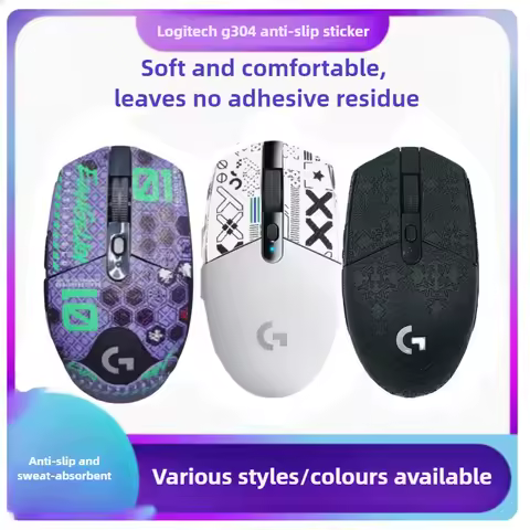 Logitech G304 G102 Mouse Grip Tape Skate Handmade Sticker Non Slip Lizard Skin Suck Sweat Anti-Slip 