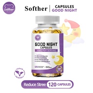 SOFTHER Good Night Capsules for Adult Support Brain and Immune System Health Regulate Your Mood Vega