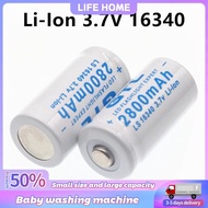 GTL 3.7V 2800mAh Lithium Li-ion 16340 Battery CR123A Rechargeable Batteries 3.7V CR123 BT