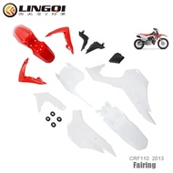LYNNCHI Motorcycle CRF110 Fairing Set Body Kit Fender Mudguard Number Plate Protective Cover For CRF