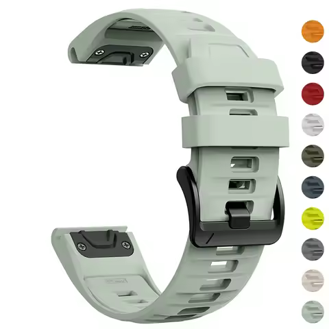 Quick Fit 22mm 26mm Silicone Strap for Garmin Fenix 8 51mm 47mm Fenix 7 7X 6 6X Pro/Epix Pro Gen 2/F