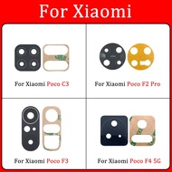 Camera Lens For Xiaomi Poco X4 X3 GT F3 F4 F2 Pro C3 M3 M4 Pro 4G 5G Back Rear Camera Glass Lens Glu