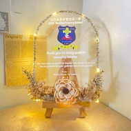 Acrylic Lettering size A4/ Acrylic Handlettering A4