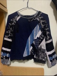 Giusto Dama givsto dada 歐洲貨拼布蕾絲上衣