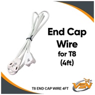 4 Feet END CAP WIRE ONLY FOR T8 LED TUBE / WAYER 4 KAKI UNTUK TUBE T8 / LED T8 TUBE WIRING CABLE