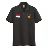 Allium Collection / Kaos Kerah Pria Polo Logo Garuda Bendera Indonesia / Kaos Pria Polo Logo