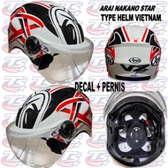 Arai motif helmet, copy helmet, Arai motif, nakano star motif