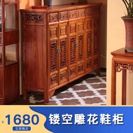 Mingqing Antique Solid Wood Furniture Multi-Purpose Cabinet Dining Side Cabinet 6 Doors 6 Drawers Sh