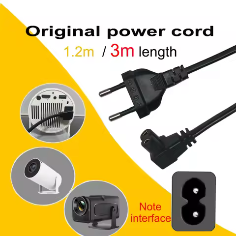 HY300 projector 1.2m 3m original extended power cord, AC cable extension , cable charging HY320 proj