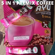 5 IN 1 PREMIX COFFEE/AYU COFFEE KACIP FATIMAH AND COLLAGE3N