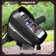 [eternally.sg] 2 Types Touch Screen Waterproof Cell Phone Stand Pannier MTB Bicycle Frame Front Bags Saddle Rear Bag &amp;amp; Shock-absorbing Bike Seat Cushion Cover