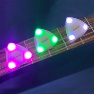 TANGCUI White/Green/Purple Electric Guitar Bass Electric Guitar Part LED Light Touch Glowing Picks Acoustic Guitar Picks Luminous Picks Plectrum Ukulele Picks