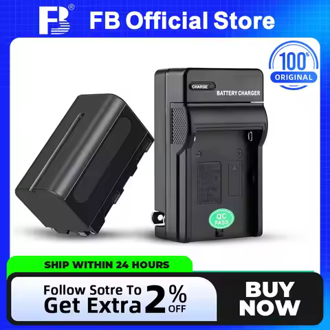 FB NP-750 4000mAh Li-ion LED Light Battery for YN300III YN300AIR YN360III Yongnuo Godox LEDP260C LED